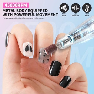 Lime à <span class=keywords><strong>ongles</strong></span> professionnelle 45000 tr/min, perceuse à <span class=keywords><strong>ongles</strong></span> électrique rechargeable, faible bruit, lime à <span class=keywords><strong>ongles</strong></span> <span class=keywords><strong>pour</strong></span> manucure, outil de salon - Product Image 3