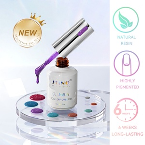 JTING Nuevas Botellas con Tapas de Colores Únicos, Set de Colección de Gel Reflectante Disco de 24 Colores en Caja, Esmalte de Uñas de Gel Reflectante Disco Súper Brillante - Product Image 3