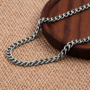 Cadena de bicicleta de titanio de 5mm de ancho, pulsera TIZTI, collar, cadena colgante con cierre de langosta de acero inoxidable, joyería para hombres - Product Image 2