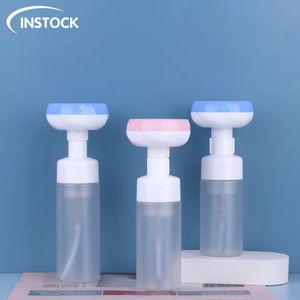 Transparente esmerilado 100mL 120ml 150ml 200ml PET <span class=keywords><strong>dispensador</strong></span> <span class=keywords><strong>de</strong></span> jabón <span class=keywords><strong>de</strong></span> manos para limpiador Facial botella <span class=keywords><strong>de</strong></span> <span class=keywords><strong>espuma</strong></span> con forma <span class=keywords><strong>de</strong></span> <span class=keywords><strong>flor</strong></span> - Product Image 1