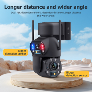 Caméra PTZ solaire CONDA 6MP 4G, zoom 36X, double laser, <span class=keywords><strong>20W</strong></span>, <span class=keywords><strong>IP66</strong></span>, 128 Go, CCTV extérieur - Product Image 2