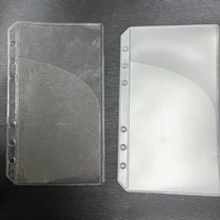 Nouvelles enveloppes de budget en PVC durable rechargeables pour fabricants, pochettes semi-circulaires doubles transparentes A6 pour l'organisation du budget et le rangement d'argent liquide