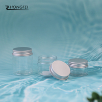 Pot en plastique transparent pour animaux de compagnie, flacon d'emballage pour crème corporelle, beurre corporel, soin de la peau, 25 ml, 30 ml, 40 ml, 50 ml, 60 ml, 80 ml