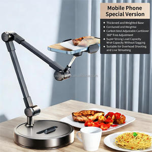 Overhead Shooting Metal Desk Mobile Phone Stand 360 Adjustable Telescopic <b>Frame</b> - Product Image 3