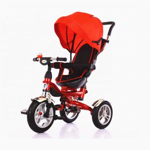 Tricycle 3 en 1 en métal pour bébé, avec barre de poussée à baldaquin, exportation vers l'europe, <span class=keywords><strong>2022</strong></span>, Offre Spéciale - Product Image 4