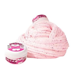 Slime Kabibi en plastique au sel marin, crème glacée et fraise, légèrement beurré, rebondissant, épais, très populaire, esthétique, mousseux, blanc, 14 - Product Image 1