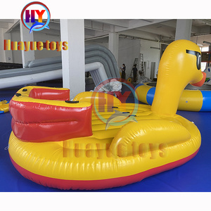 Barco inflable de agua, el más duradero, pato amarillo, flotante, sofá, agua, esquí, barco - Product Image 4