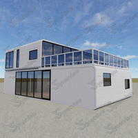 Maison capsule modulaire préfabriquée en acier écologique avec terrasse sur le toit, application villa, conception étanche, couleur et services personnalisés