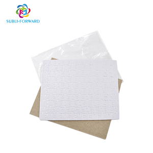 Subli-về phía trước Sparkle Trắng Cube 80-Piece tông ghép hình câu đố Nhiệt Báo Chí in ấn tùy chỉnh thăng hoa câu đố cho trẻ em - Product Image 1