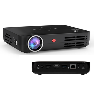 Projecteur de films DLP Colable pour l'extérieur, 1080p 4K, vidéo Android 3D portable, Wifi, projecteur multimédia portable avec batterie WD03 - Product Image 1