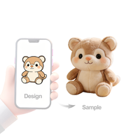 Jouet pour chat en peluche de coton PP à faible MOQ, design personnalisé, poupée animale en peluche personnalisée avec porte-clés en peluche personnalisé anti-stress