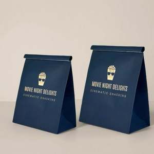 Sachet Doypack Personnalisé de Qualité Alimentaire pour Popcorn, Donuts, Biscuits et Desserts – Emballage Anti-Humidité et Anti-Graisse à Usage Industriel - Product Image 1