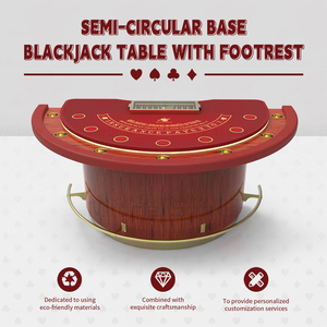 Mg cao cấp gỗ rắn & thép lai xây dựng gấp bảng blackjack cho sòng bạc gia đình & đêm trò chơi poker - Product Image 2