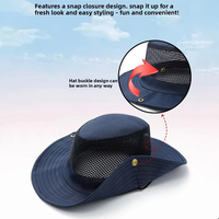 Topi Nelayan Berbahan Jaring Bernapas Motif Garis, Logo Custom, Dapat Dilipat, Pelindung Matahari untuk Pria Wanita, Musim Semi Gugur, Aktivitas Luar Ruangan, Memancing, Grosir
