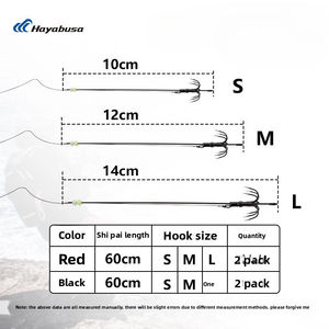 HAYABUSA crochet de calmar peut être accroché avec des appâts vivants crochet de pêche fusée calmar seiche crochet de <span class=keywords><strong>coup</strong></span> lumineux - Product Image 2