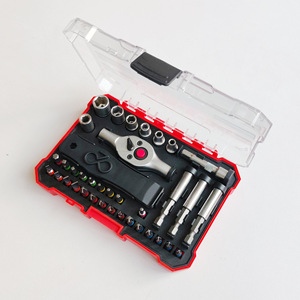 Juego de llaves de trinquete rápidas Lxqr de 38 piezas, kit de herramientas de acero al cromo vanadio cromado para reparación de bicicletas - Product Image 5