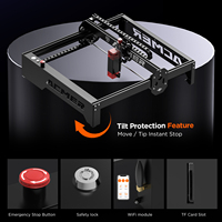 Graveur laser CNC de type portique avec contrôle sans fil par application, routeur laser à diode 10W pour bois, caoutchouc, papier, contreplaqué, plastique, prise en charge DXF, Nouveau