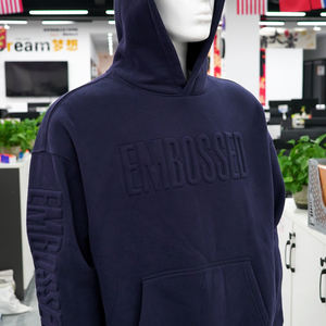 Sweat-shirt à capuche unisexe en coton de haute qualité, surdimensionné, avec impression 3D en relief, sweat-shirts à capuche pour hommes, impression 3D en relief personnalisée - Product Image 4