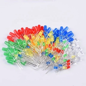 Paquete de Componentes de Diodos Emisores de Luz LED de Inserción Directa F3mm, Rojo, Verde, Amarillo, Azul y Blanco, de Alta Luminosidad - Product Image 6