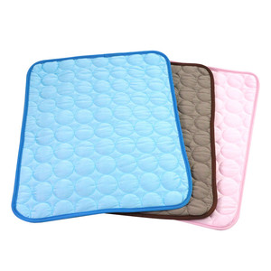 Pet <b>Cooling</b> Mat Rectangle Brown Xs Fabric Dog Cat Summer <b>Pad</b> - Product Image 3