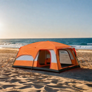 Tente de <span class=keywords><strong>Camping</strong></span> Monopièce Wind Valley 14' x 10' x 78" Imperméable en Oxford Quatre Saisons pour 6 Personnes avec <span class=keywords><strong>3</strong></span> Portes pour Plage et Extérieur - Product Image 3