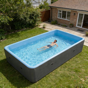 Piscina Inflable Gigante de PVC DWF, Tamaño y Forma Personalizados, con Bomba de Filtro, Piscina Portátil para Exteriores para 4/6/8 Personas, Adultos y Niños - Product Image 2
