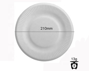 Plaque biodégradable Compostable <span class=keywords><strong>Canne</strong></span> À <span class=keywords><strong>Sucre</strong></span> <span class=keywords><strong>Fibre</strong></span> Pulpe Dîner Écologique Assiettes Jetables - Product Image 6