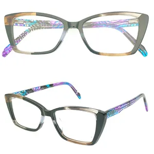 yasee newest designer laminate Acetate optical eyewear italy material hight quality big brand name frames