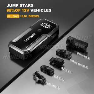 Démarreur de voiture 3000A 23800mAh, batterie externe, alimentation de démarrage d'urgence, chargeur de batterie 12V pour voiture, utilisation en extérieur - Product Image 6