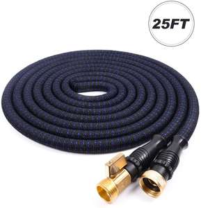 Manguera de Jardín de <span class=keywords><strong>Goma</strong></span> <span class=keywords><strong>para</strong></span> Interiores y Exteriores, Sin Torceduras, 50 pies, Resistente, Certificada por ANSI, con Mango Telescópico, Protección Anti-UV, Expandible 3 Veces - Product Image 4