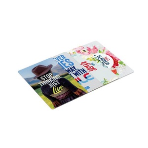 Thăng hoa thẻ kinh doanh kim loại 0.24mm tấm nhôm in hai mặt - Product Image 2