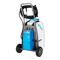 Chariot de jardin à batterie 40L Pulvérisateur électrique à pompe à gazon au lithium pour l'élimination des mauvaises herbes Pulvérisateurs agricoles