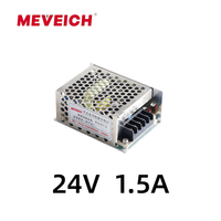 WEVEICH Alimentation LED AC/DC 24V 12V 35W, Alimentation à découpage SMPS pour caméra CCTV et unités d'alimentation pour éclairage LED
