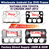 Cadre audio pour autoradio de voiture TOYOTA FJ CRUISER 2007-2016, cadre de moniteur de voiture, cadre de lecteur DVD de voiture, panneau de façade, cadre d'autoradio Android