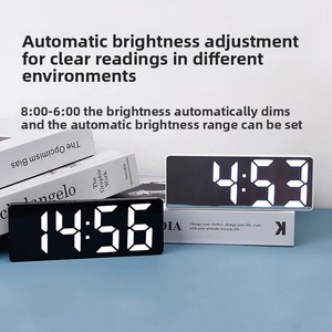 <span class=keywords><strong>Réveil</strong></span> intelligent spécial étudiants 2026 – Nouvelle horloge numérique LED <span class=keywords><strong>de</strong></span> bureau <span class=keywords><strong>haut</strong></span> <span class=keywords><strong>de</strong></span> <span class=keywords><strong>gamme</strong></span>, style européen, lumineuse dans le noir - Product Image 2
