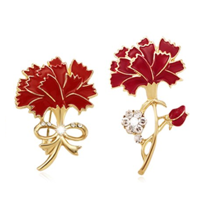 เข็มกลัดประดับรูปดอกคาร์เนชั่นหรูหราเครื่องประดับแฟชั่นทำจากเกาหลี - Product Image 2