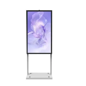 Groothandel Fabriek Direct Android Systeem 55Inch Scherm Buitenvloer Conferentie Reclamemachine