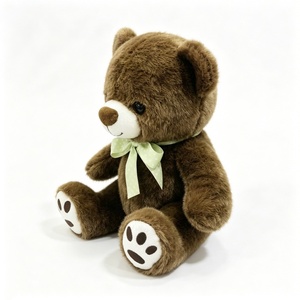 Custom Soft Cuddly Sitting Teddy Bear <b>Plush</b> Toy with Bow Halloween-Themed Stuffed Toy for 0-24 Months Unisex - Product Image 5