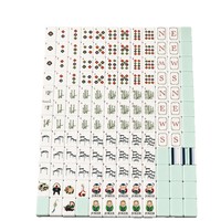 (Stock sous copyright) Fourniture de jeux de Mahjong américains pour le commerce extérieur, style antique clair, en carton acrylique de style américain