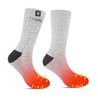 Chaussettes chauffantes à infrarouge lointain avec batterie rechargeable, bien-être thermique, chaussettes chaudes en graphène, chauffe-pieds pour pieds froids, vente en gros usine