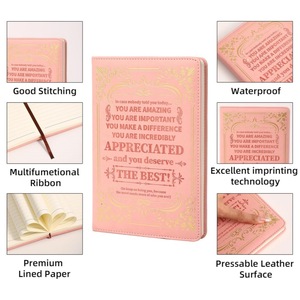 Cuaderno de Citas Inspiradoras, <span class=keywords><strong>Diario</strong></span> de Tapa Dura con Estampado Dorado, Cuaderno Motivacional para Personas - Product Image 4