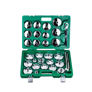 Haute qualité 23 pièces Portable universel clé ensemble d'outils lecteur misérable filtre à huile tasse clé - Product Image 1