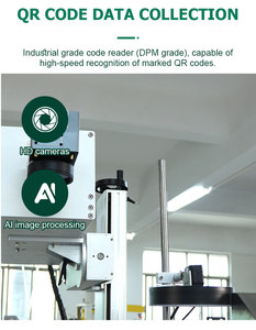 Machine de marquage laser UV à code matriciel avec alimentation automatique des capuchons, système intégré d'inspection visuelle, de rejet et de traçabilité - Product Image 4