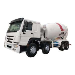 Camion à béton HOWO d'occasion au prix le plus bas, camion malaxeur à béton 8m3 12CBM 8X4 12 roues 340HP 380hp - Product Image 1