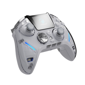 Control de Juego Inalámbrico BT Honcam con Pantalla Inteligente, Empuñadura de Goma, Gatillo con Clic, 4 Botones Traseros, Amortiguación Ajustable del Joystick - Product Image 4