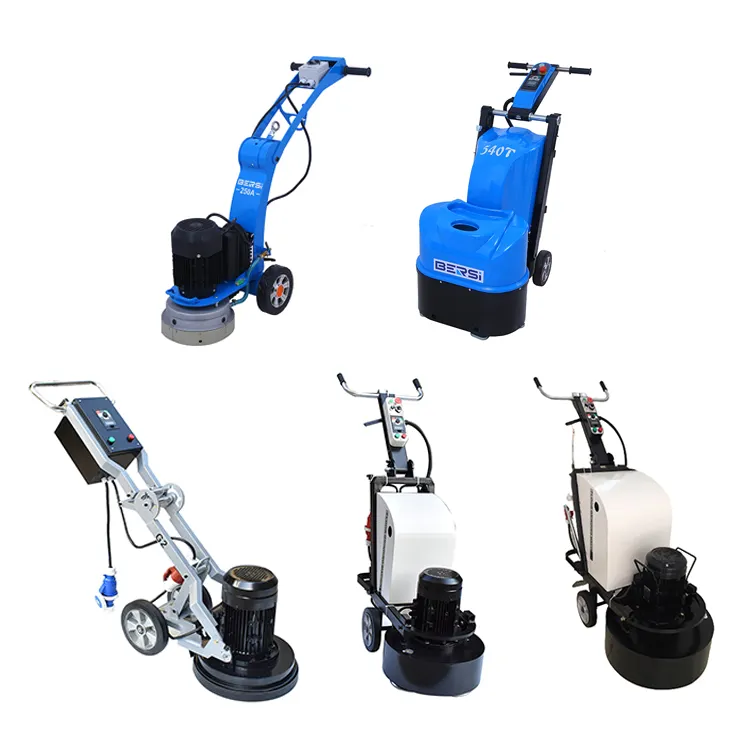 350 550 Planetary Concrete Edge Floor Grinder Concrete Floor Grinding Polishing Machine 110v With Vacuum Pulidora De Concreto