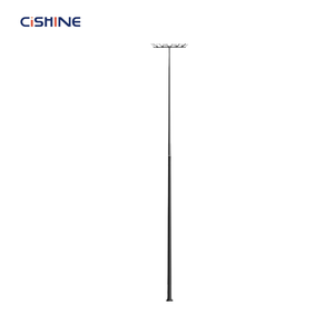 Poteaux de lampadaire de rue courbés en acier galvanisé pour fibre optique, octogonaux et coniques, de 6m, 7m, 8m, 9m, 10m – Prix - Product Image 5