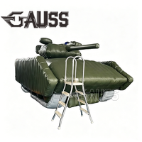 Véhicule de défense aérienne M2 gonflable camouflage sur mesure 1:1, simulation réaliste, pour entraînement, exercice et tournage