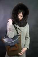 Bolso Tote de Mujer, Diseño de Alta Gama, Estampado Animal, Hecho a Mano, Sostenible, para Todas las Temporadas, Forro de Algodón de Lujo