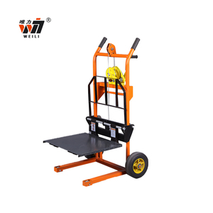 Chất lượng cao Mini Hướng dẫn sử dụng nâng lên tay winch Stacker xe nâng - Product Image 3